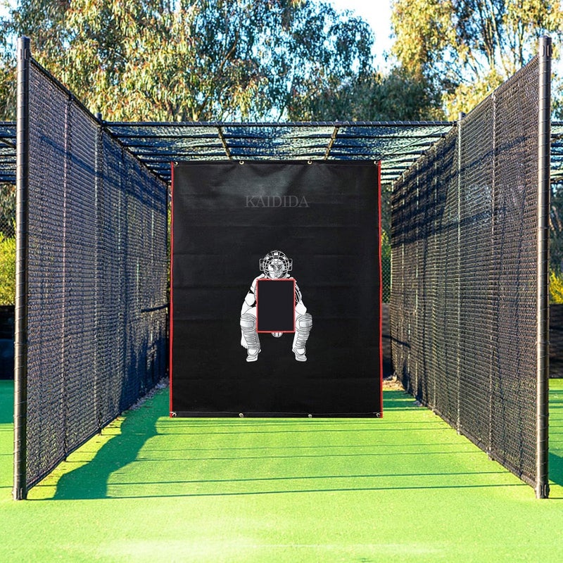 KAIDIDA Baseball Backstop Baseball Rubber Backstop for Batting Cage Indoor Softball Backstop Batting Cage Backstop Mat Backstop - Image 3